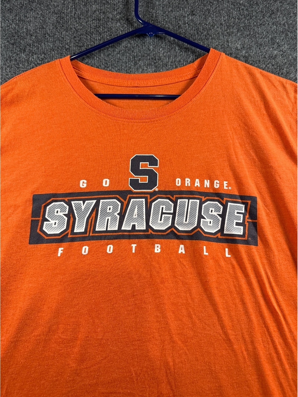 Syracuse Orange Football T Shirt Mens XL Orange NCAA College Sports Graphic Tee